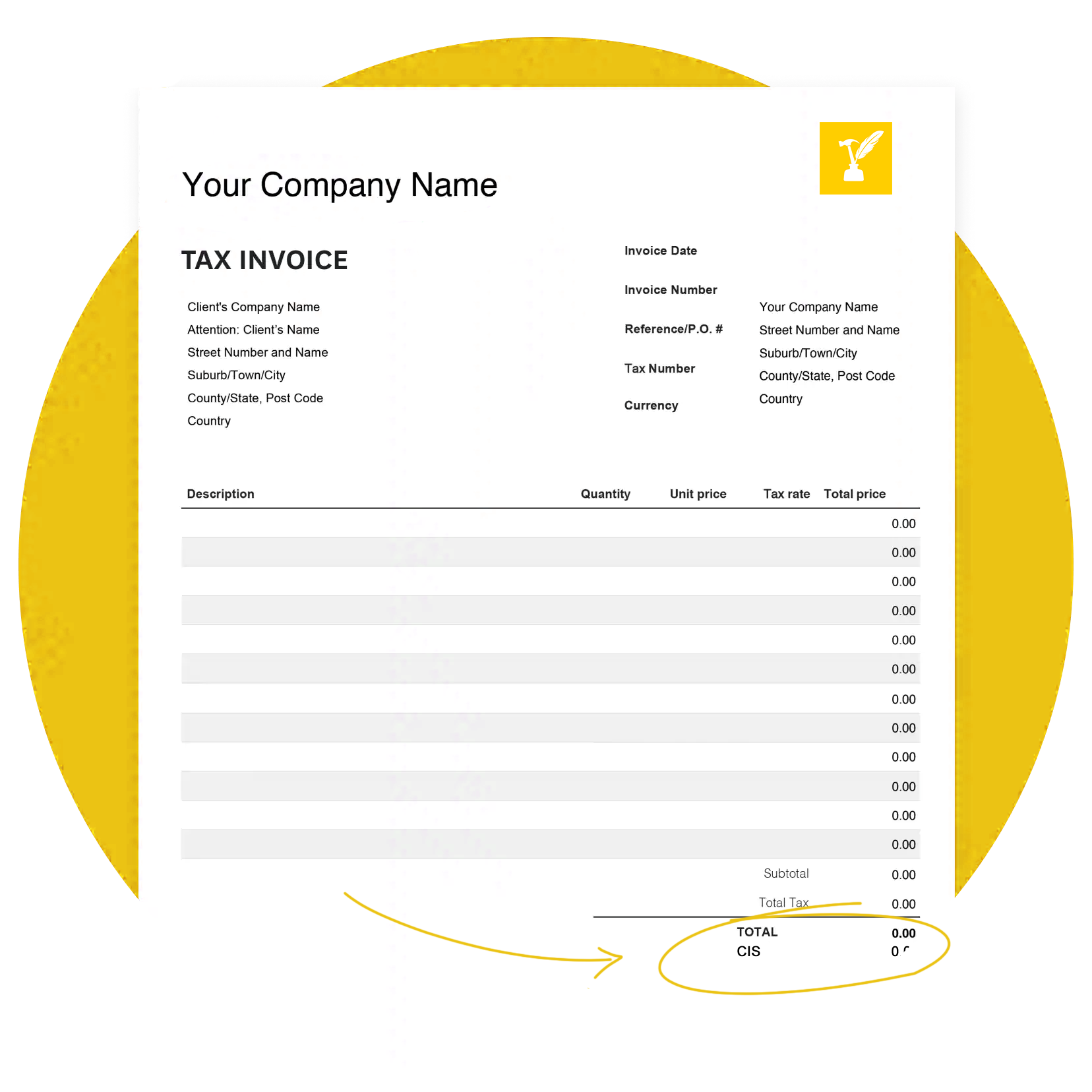 Free Gross CIS Invoice Template Construction Insider Free Gross CIS Invoice Template Construction Insider